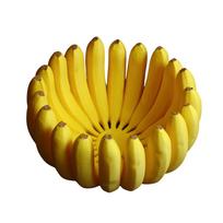 Bananų formos laikymo padėklas Vaisių dubuo Stalo lėkštės Virtuvės indai Stalo reikmenys Salotoms Užkandžiams Dirbtinio banano dekoracija A yellow