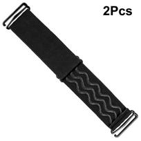 1/2 vnt. Reguliuojama peruko juosta perukams laikyti Neslystanti peruko juosta Juoda Reguliuojama elastinė juosta perukams gaminti Perukų priedai 2Pcs black