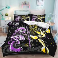 Murder Drones Uzi Doorman Bedding Set 3D Print Duvet Cover Anime Quilt Cover, No Comforter, Kids Bedroom Home Decoration EU Single 135*200cm/53x79in 3pcs