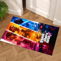 Grand Theft Auto Floor Mat Design for Hallway Outdoor Bedrooms Entryway Anti-slip Rug Office home decor Spiritual Gift 60cmx90cm