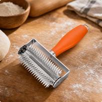 Pizza Docker Professional Pastry Perforator Utensil Pointed Tool for Home Bakers 1 Plastic Handle -