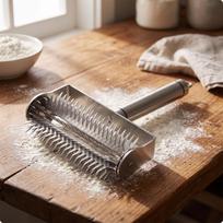 Pizza Docker Professional Pastry Perforator Utensil Pointed Tool for Home Bakers 1 Ss Handle - Hole gray