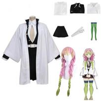 Adult Yaiba Anime Kanroji Mitsuri Cosplay Costume Kisatsutai Sexy Women Halloween Clothes S mėlyna
