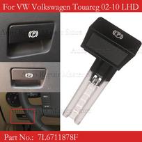 Parking Brake Handbrake Handle Knob Grip Lever Switch 7L6711878F LHD For VW Volkswagen Touareg 2002-10 Parking Hand Brake Button black
