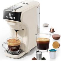 HIBREW H1B 6-in-1 Capsule Coffee Maker, 20 Bar Pressure, Hot & Cold Brew, LED Bar Indicator, K, Ns, DG, E Pods, Ground Coffee & Hot Water