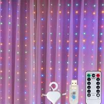 3M LED užuolaidų stygos lemputės varinės vielos pasakų lemputės girlianda Naujiesiems metams Kalėdų namų stovyklavietėje lauko vakarėlio dekoravimas 3Mx3M įvairiaspalvis