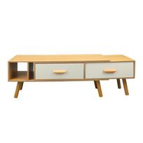 Expandable TV Stand Cabinet 120?198cm Adjustable Nordic Style Wooden Entertainment Center Stand for beige
