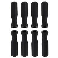 8 Pieces Table Football Table Grips Replacement Stick End Cap Grips for Desktop Football Table Parts Repair Table Top black