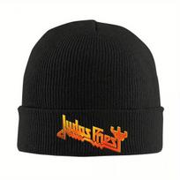 Judas Priest Bonnet Hats English Heavy Metal Band Knitted Hat  Adult Fashion Elastic Beanie Hats Autumn Hippie Graphic Cap blue