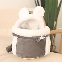 Šuniuko Jorkšyro Katės Lizdas Talismano Namų Lauko Kelionės Čihuahua Šuniuko Diržas Kuprinė Žieminė Šilta Augintinio Krepšys M-0.5-2KG white