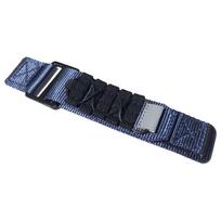 Tactical Nylon Braided Sport Band For Amazfit Cheetah Pro / Round Woven Solo Loop Strap For Amazfit Stratos GTR 4 3 2 GTS Bip 20mm tamsiai mėlyna spalva