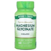 iHerb Nature's Truth Glycine Magnesium 665mg Softgels, 60 Count 60 pcs - 1 ea