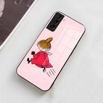 Anime L-LittleS M-Mano telefono dėklas Samsung A56 A36 A26 A16 A15 A25 A35 A55 A14 A34 A24 A54 Stiklinis dėklas Samsung A22 5G white