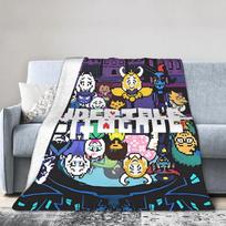 Deltarune Antklodė Kokybiška Šilta Žaidimo Lovatiesė Pledai Žiemos Vaikų Miegamojo Estetiškas Lovatiesė 75x90cm black