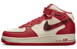Nike Air Force 1 Mid '07 Lx 'Red Plaid' DV0792-101 38.5 beige