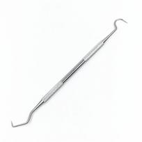 Stainless Steel Dental Tool Set: Endoscope, Toothpick, Calculus & Plaque Remover white