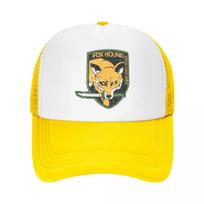 Personalized Metal Gear Solid Fox Hound Trucker Hat Unisex Women Adjustable Adult Video Game Baseball Cap Outdoor Dad Hat One Size white