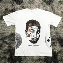 Kanye West Game Changer Graphic T Shirt Y2k Rap Streetwear Cotton Tee Retro Graphic Print Harajuku Streetwear Men Women Tops 4XL gray