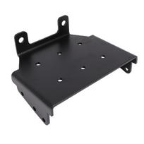 ATV Winch Mount Plate 5600.3344 Winch Mounting Bracket Kit Replacement for Suzuki Eiger Vinson 4x4 black