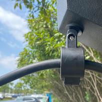 Level 2 EV Charger Cable Management Retractor Clamp 0.59'' 15mm OD Hose Clip Black Nylon Clamshell Swivel Holder EV Cable Clamp juoda
