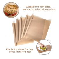 3 Pack PTFE Teflon Sheet for Heat Press Transfer Sheet Non Stick 40*60cm Heat Transfer Paper Reusable Heat Resistant Craft Mat 40cmx60cm beige