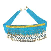 Corgi Belly Dance Hip Towel Decorative Belt Pet Dog Skirt Shake Waist Dance Pet Accessories Dance Chain Clothes Sequin Hip A4 blue