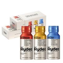 RYDE Discovery Pack Green Tea Caffeine Taurine Ginseng Vitamin B 6 Packs 1g Ingredients: may be subject to change at the | 6 Packs 1g