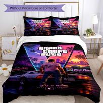 Grand Theft Auto Customize Your Name Bedding Set Design for Bedrooms Soft Bedding Custom Room Decor Perfect Gift for Women Men 140cmx200cm