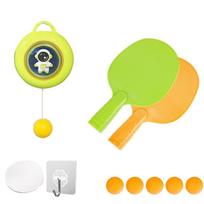 Fun And Interactive Astronaut-themed Hanging Ping Pong Trainer For Kids 6 Balls žalia