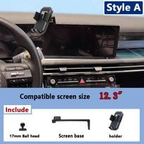 12.3inch Car Phone Holder For Hyundai Tucson NX4 2025 2026 Adjustable Support Screen Mobile Holder Mount Atuo Tools Accessories gray