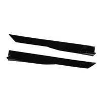 Side Skirts Rocker Panel 105cm Universal Stylish ABS Adjustable Side Skirts Extension Splitter Lip Black black
