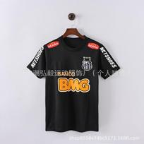 Retro Santos 1213 Jersey Player Version No.11 Neymar Barcelona Tribute Short Sleeve Football Shirt Small gray