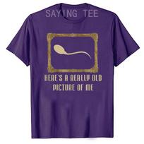 Heres A Really Old Picture Of Me Sperm Cell Style Tshirt Funny Humor Mens Fashion Joke Tee Tops Husband Gift 4XL blue