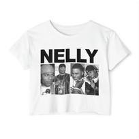 Nelly Concert Crop Top: 90s Rapper Graphic Tee 140 black