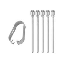 For Samsung Galaxy Tab S11 SM-X730 X736 / S11 Ultra SM-X930 X936 Stylus S Pen Touch Pencil With Pressure Sensing Soft Nibs 6 rožinė