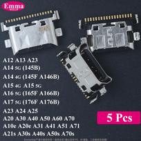 For Samsung A15 A14 A12 A15 A25 A51 A71 A17 A16 USB Charging Port Dock Plug Charger Connector Socket Repair Parts gray