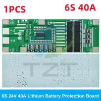 TZT 1/2/5PCS 24V 6S 40A BMS 18650 Li-Ion Lithium Battery Poretect Board Solar Lighting BMS PCB With Balance For Ebike Scooter 1PCS