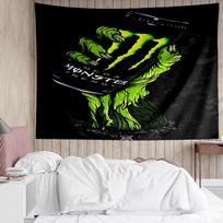 Monster Energy LOGO Tapestry for Bedroom Aesthetic Classroom Tapestries Wall Hanging for Living Room Dorm Office,Ideal Creative Gift 100cmx150cm