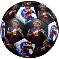 Lamine Yamal's Throne: Barcelona Vs Real Madrid Soccer Ball Size 5 Football Machine Sewn Indoor/Outdoor Training and Matches Soccer Accessory zq
