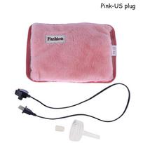 Įkraunamas karšto vandens maišelis Elektrinis šildomas vandens maišelis Rankų šildytuvas Karšto vandens butelis Šildytuvas Maišelis Žiemai Sprogimui atsparus Pink/US Plug pink