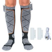 Unisex Battery Power Winter Outdoors Foot Socks Warmer Socks Rechargeable Electric Heated Socks pilka