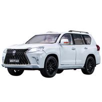 1/18 Scale Large Lexus LX570 Off-road SUV Metal Alloy Diecast Car Model Vehicle Sound & Light Collection of Fine Gift for Hobbies Boys balta