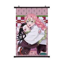 Demonų naikintojas Nezuko plakatas Animacinis Kimetsu No Yaiba ritininis plakatas Sieninis ritininis plakatas Populiaraus rašto tapybos plakatas 30*45cm pilka