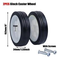 NonSlip Air Compressor Accessories Shock Absorption Wheels Oil Machines 2pcs 6Inch Wheel