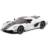 1/24 Koenigsegg Jesko Super Sports Car Alloy Car Model Ornaments for Children Boys Toys Pullback Light Simulation Model Diecast Toy Vehicle balta
