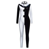 Sudužusios sielos klouno cosplay kostiumas naujas Kalėdų Helovino kostiumas siaubo gobtuvas pėdkelnės vienas gabalas XL white