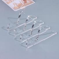 2Sets Transparent Acrylic Po Frame Stand,Display Cabinet Base Stand,Medal Certificate Desktop Ornament Decoration,Po Frame big white