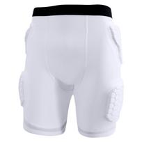 Krepšinio apsauginiai marškinėliai ir šortai: Vyrų medaus koriaus kompresinis apatinis sluoksnis lauko sportui XL (75-85KG) white