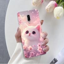 For Oneplus 8 7 Pro 6T 7T Case Luxury Phone Case For Oneplus 6 7 8 Marble Butterfly Flower Clear Soft Silicone Protective Cover Oneplus 8 gray
