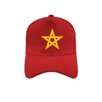 Morocco Flag Baseball Caps Adjustable Snapback Fashion Unisex Cool Morocco Hats MZ Adjustable red